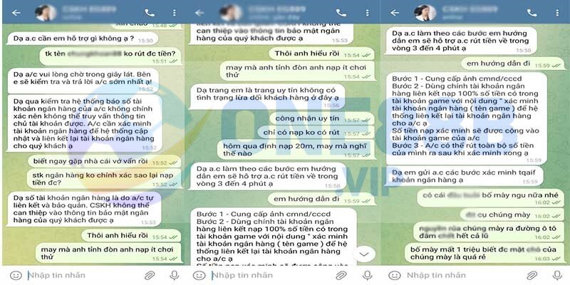 Trang cược không cho rút tiền khóa tài khoản