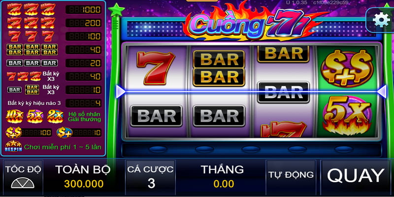 Giới thiệu về trò Cuồng 777 đặc sắc hấp dẫn mọi thành viên